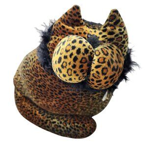 Handmade Snickerdoodles Leopard Plush Cat Boudoir Kitty Retired Decor